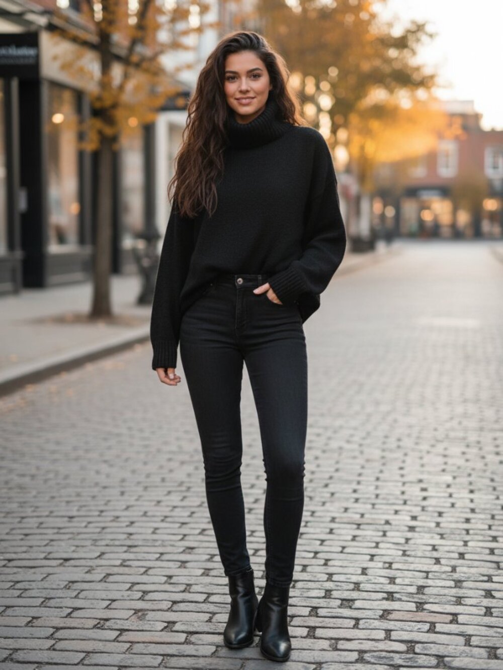 Princess Polly Oswin Turtleneck Sweater Black Small NWT Cozy Knit
